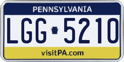 PA license plate LGG5210