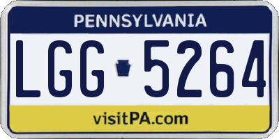 PA license plate LGG5264
