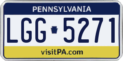 PA license plate LGG5271