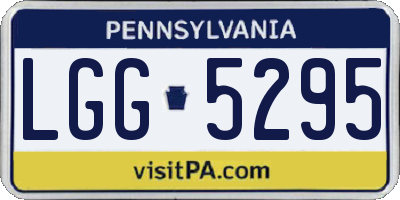 PA license plate LGG5295