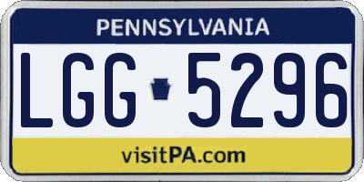 PA license plate LGG5296
