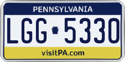 PA license plate LGG5330