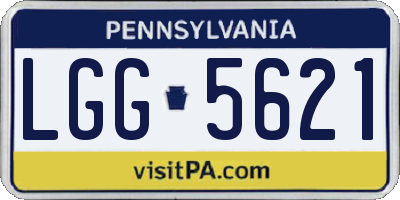 PA license plate LGG5621