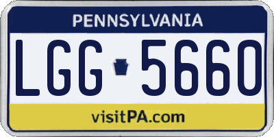 PA license plate LGG5660