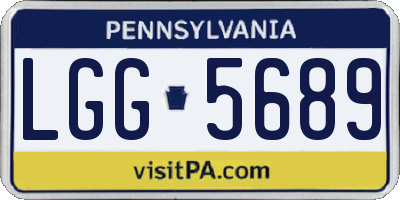 PA license plate LGG5689