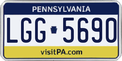 PA license plate LGG5690