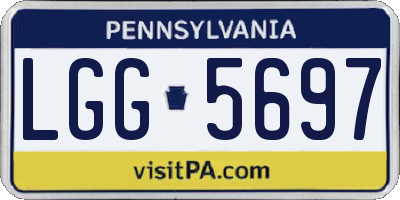 PA license plate LGG5697