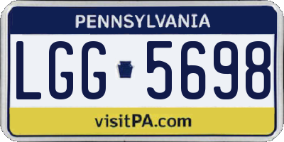 PA license plate LGG5698