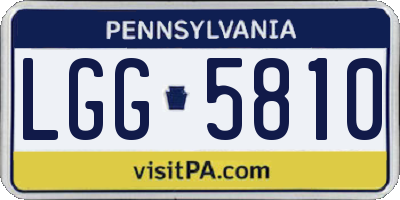 PA license plate LGG5810