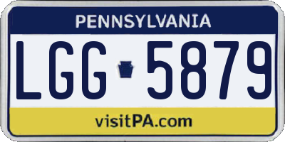 PA license plate LGG5879