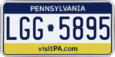 PA license plate LGG5895