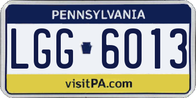 PA license plate LGG6013