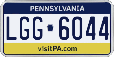 PA license plate LGG6044