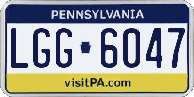PA license plate LGG6047