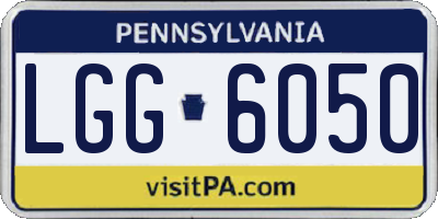 PA license plate LGG6050