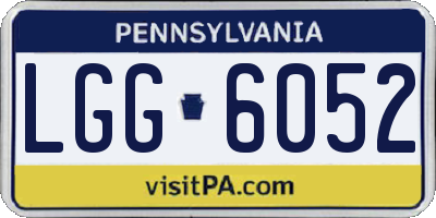PA license plate LGG6052