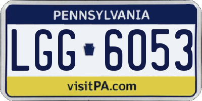 PA license plate LGG6053