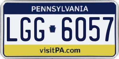 PA license plate LGG6057