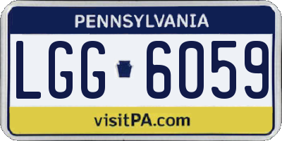 PA license plate LGG6059
