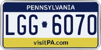 PA license plate LGG6070