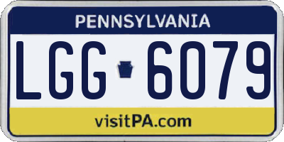 PA license plate LGG6079