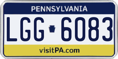 PA license plate LGG6083