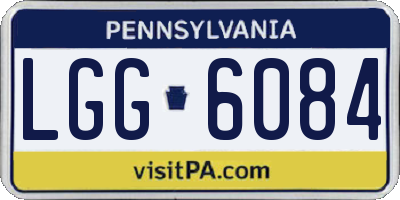 PA license plate LGG6084