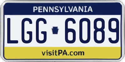 PA license plate LGG6089