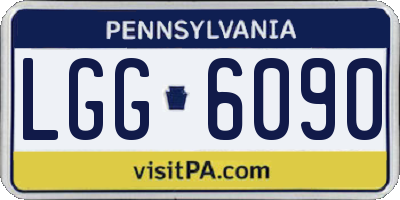 PA license plate LGG6090