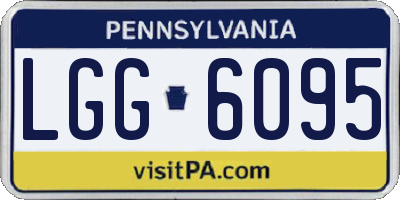 PA license plate LGG6095