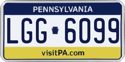 PA license plate LGG6099