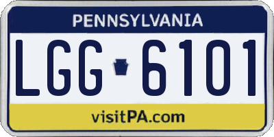 PA license plate LGG6101