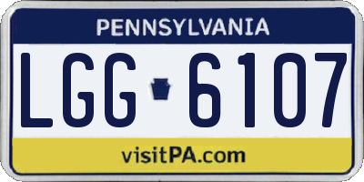 PA license plate LGG6107