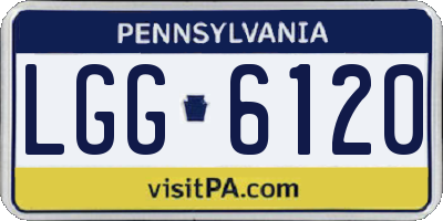 PA license plate LGG6120