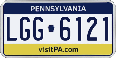 PA license plate LGG6121