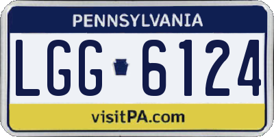 PA license plate LGG6124