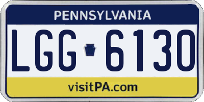 PA license plate LGG6130