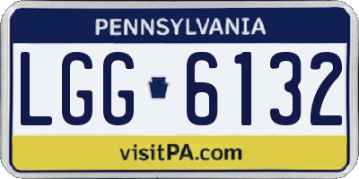 PA license plate LGG6132