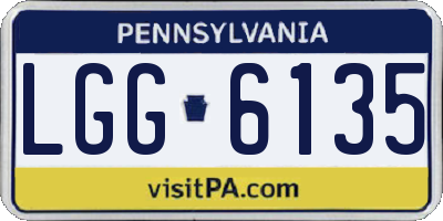 PA license plate LGG6135