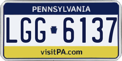 PA license plate LGG6137