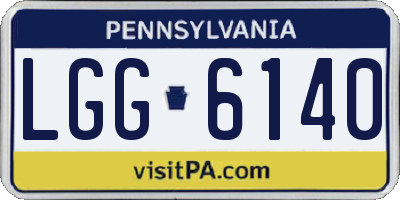 PA license plate LGG6140