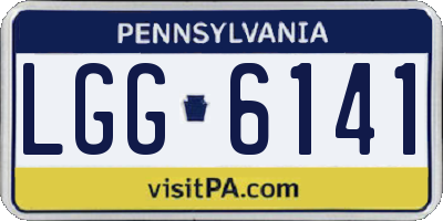 PA license plate LGG6141