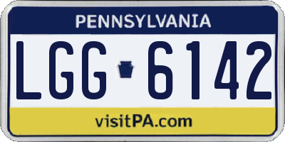 PA license plate LGG6142