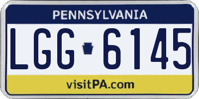 PA license plate LGG6145
