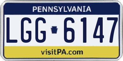 PA license plate LGG6147