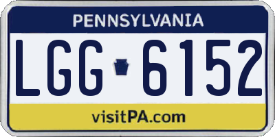 PA license plate LGG6152