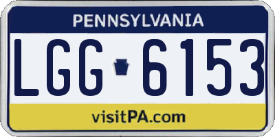 PA license plate LGG6153