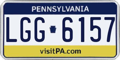 PA license plate LGG6157