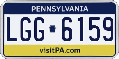 PA license plate LGG6159