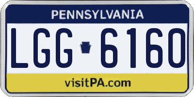 PA license plate LGG6160